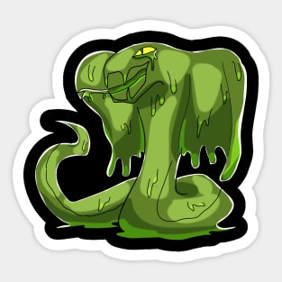 Green Slimy Snake Sticker